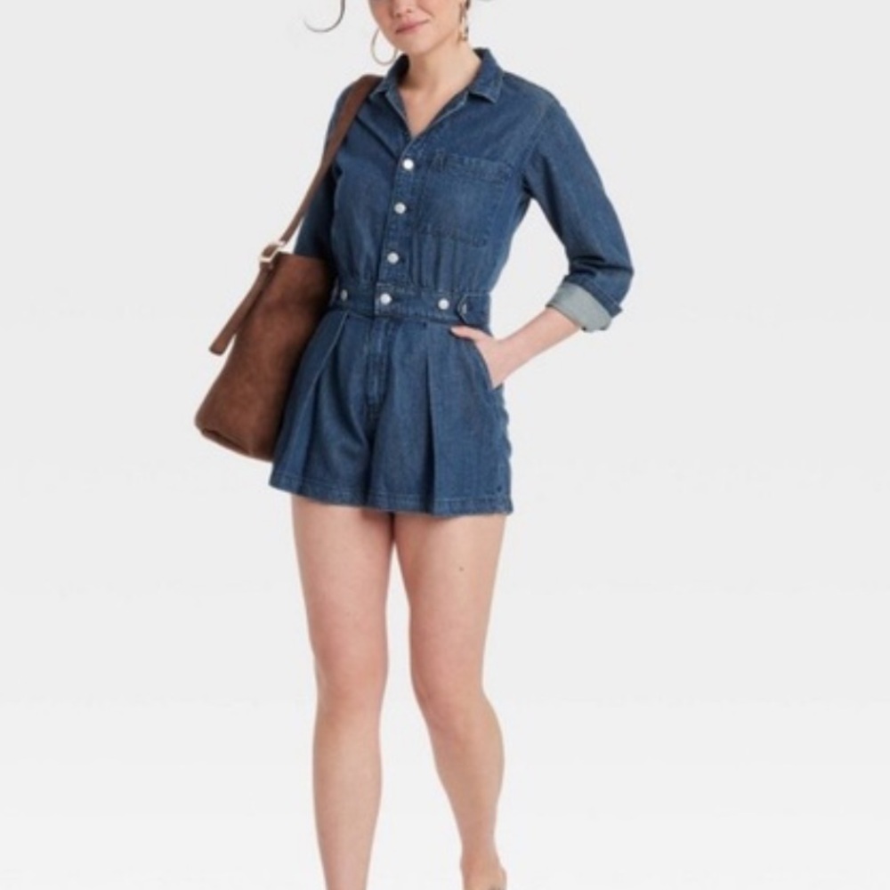 Denim Romper
